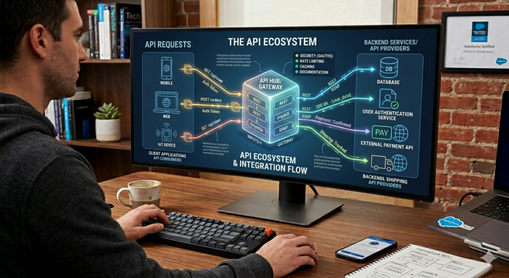 API integration Salesforce Development With Cursor AI implementation