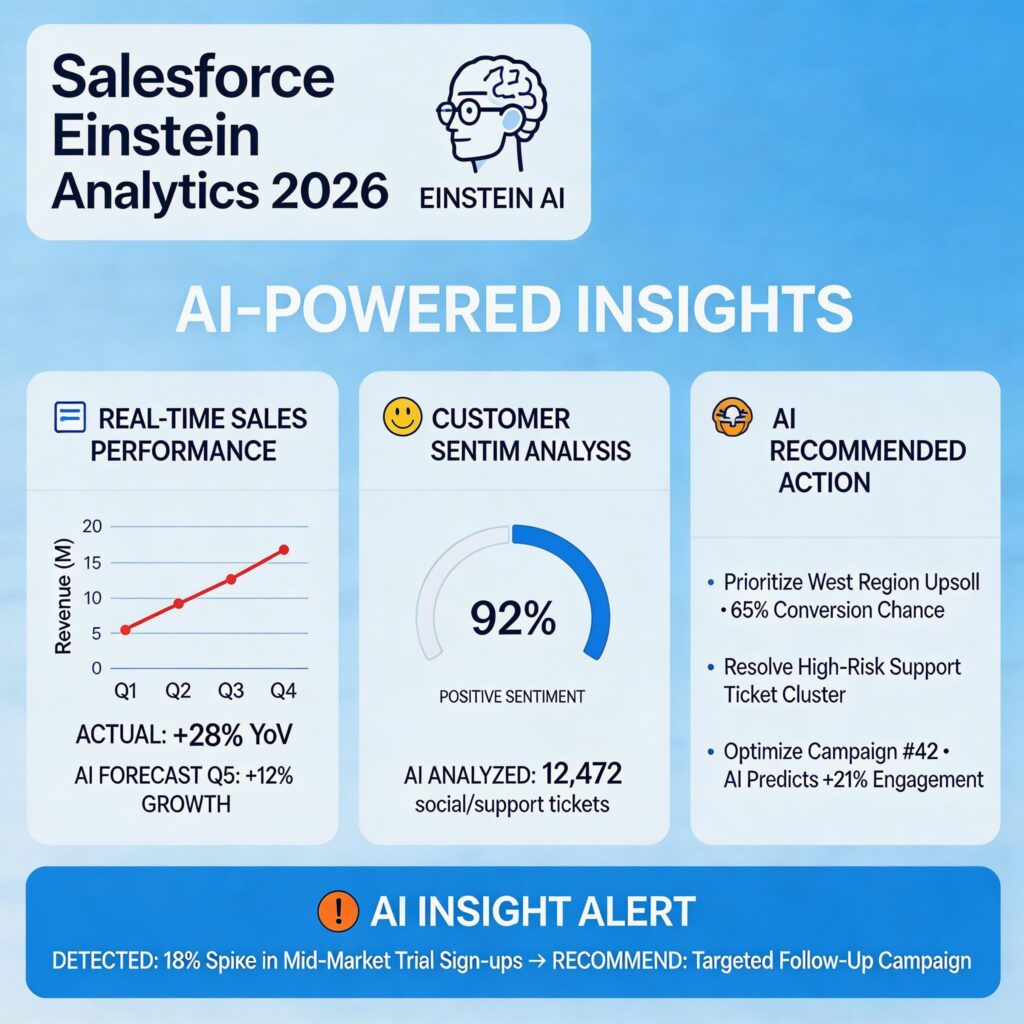 Salesforce Einstein Analytics 2026 AI-powered insights