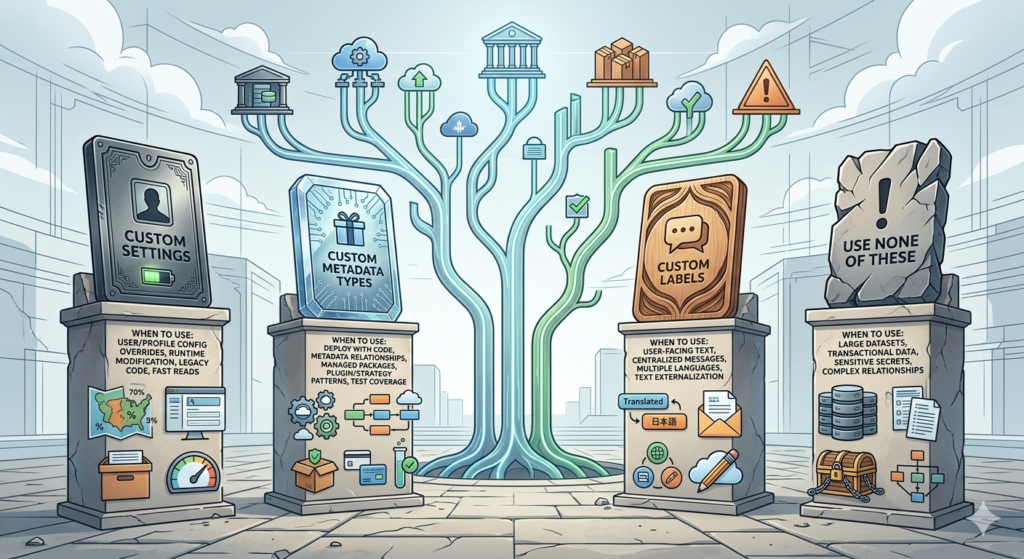 salesforce custom metadata vs custom settings