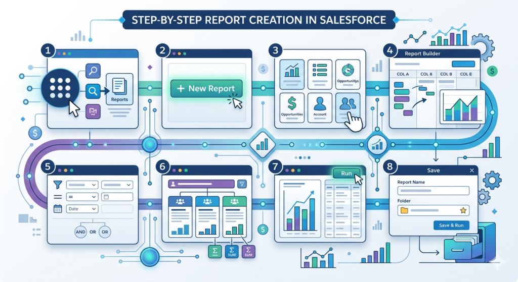 Salesforce reports and dashboards tutorial 