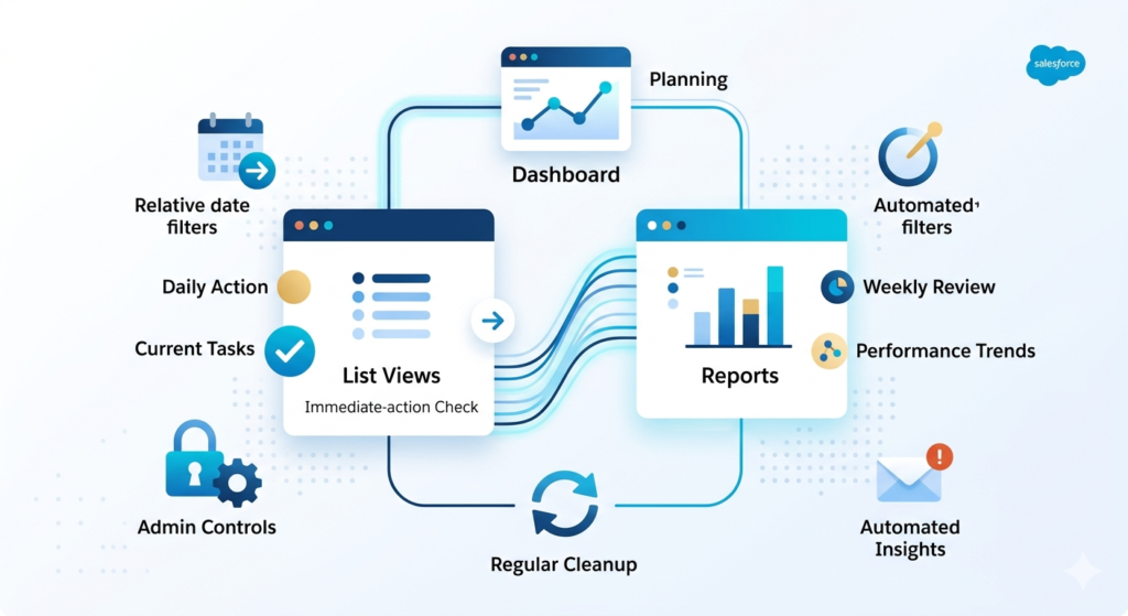  Salesforce list views vs reports 