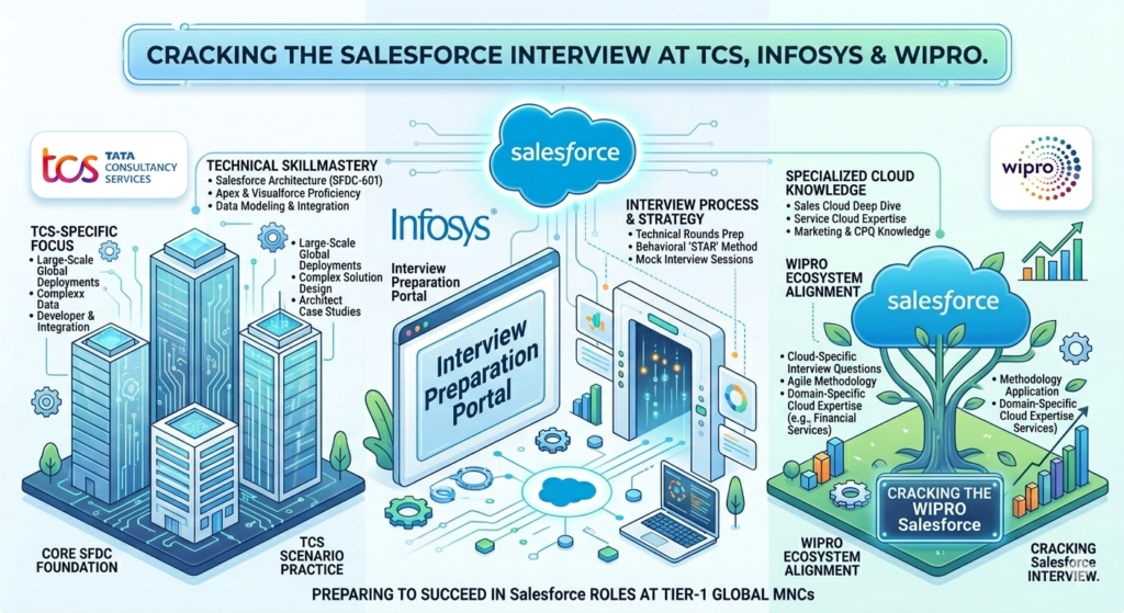 salesforce interview TCS Infosys Wipro
