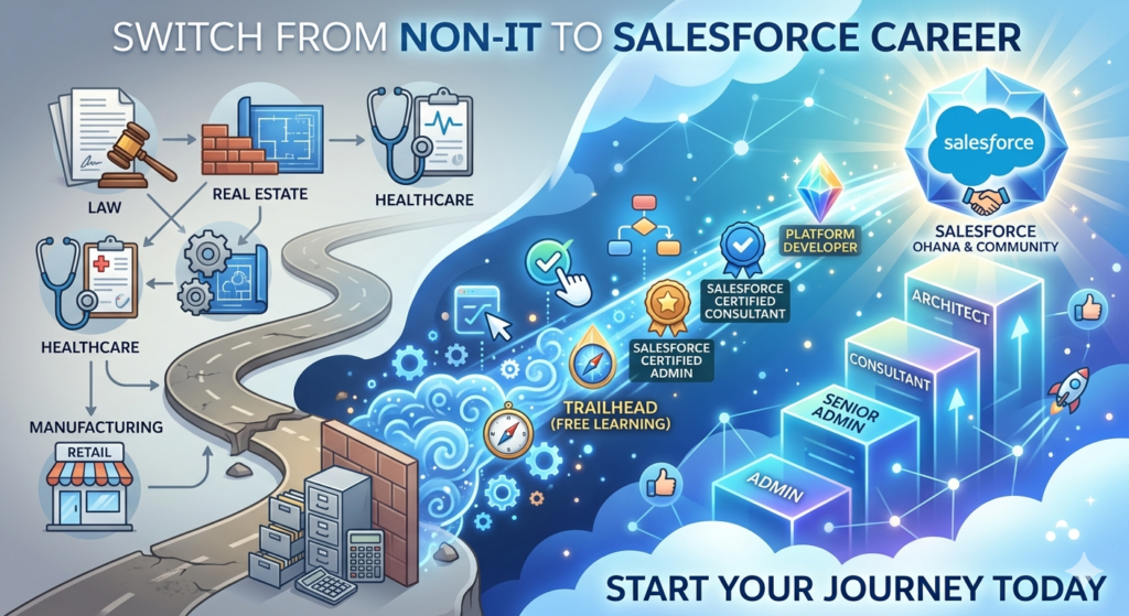non IT to salesforce career