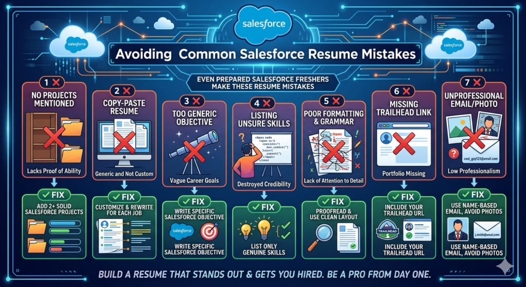  salesforce resume for freshers 