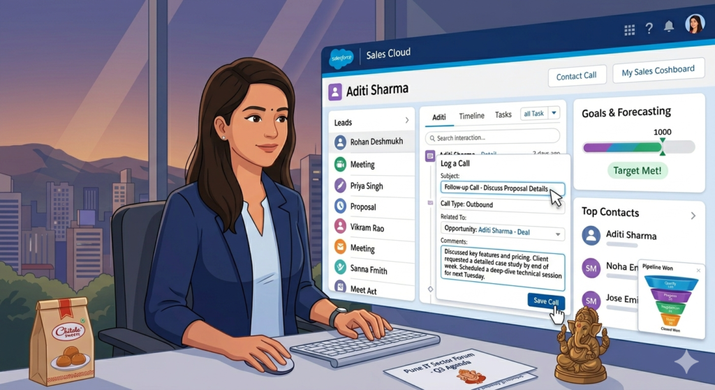 Salesforce Sales Cloud 2026 features and dashboard