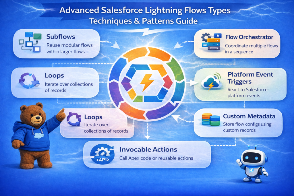 Advanced Salesforce Lightning Flows techniques and patterns guide