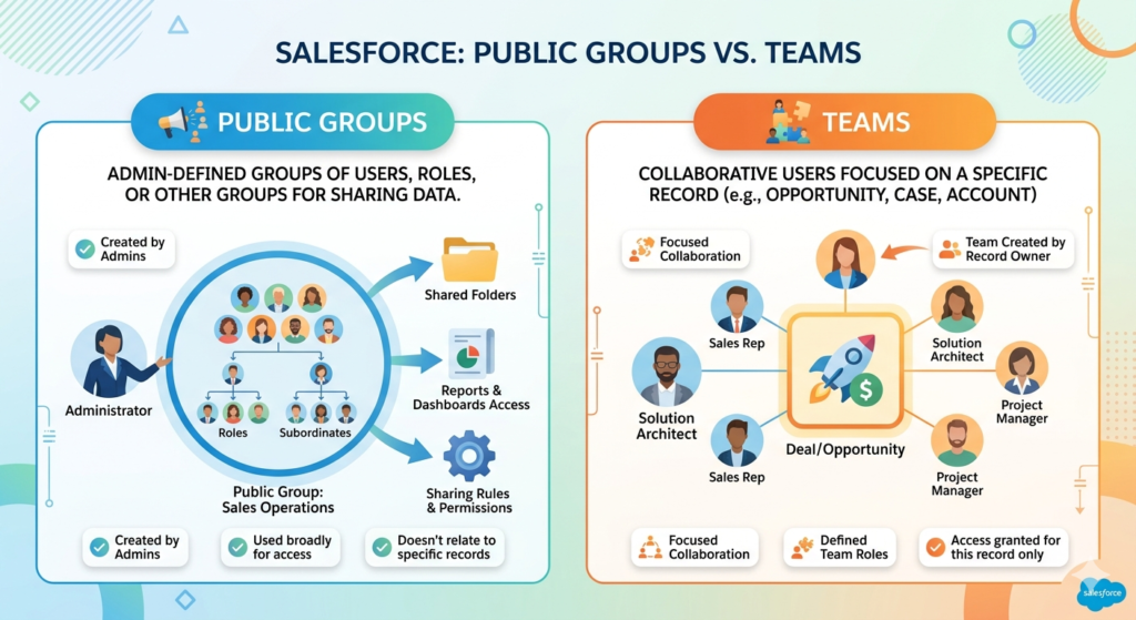 Salesforce Security Model Public groups and teams 