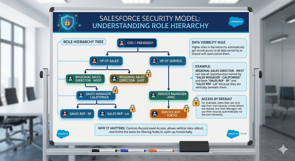 Salesforce Security Model Role hierarchy