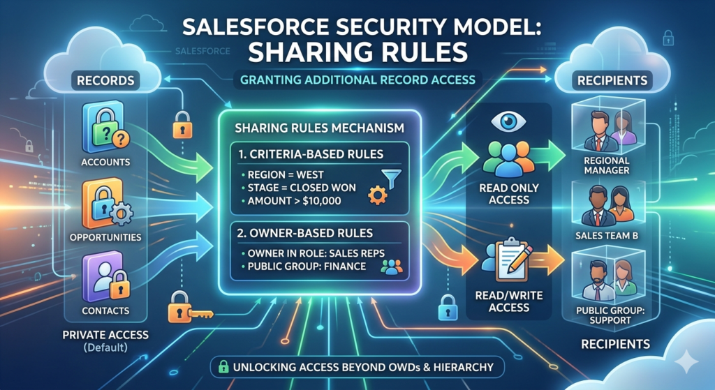 Salesforce Security Model Sharing rules