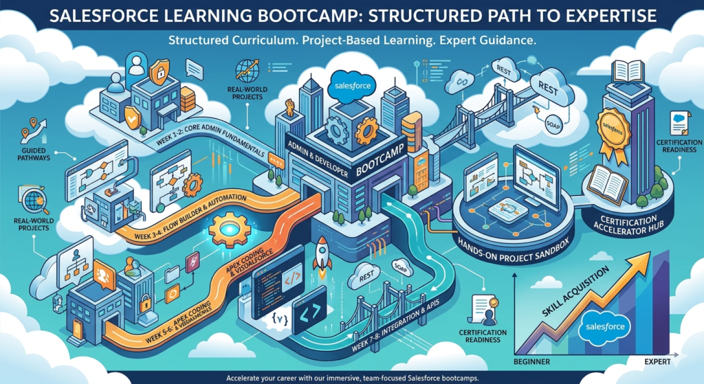 salesforce training bootcamp vs self paced