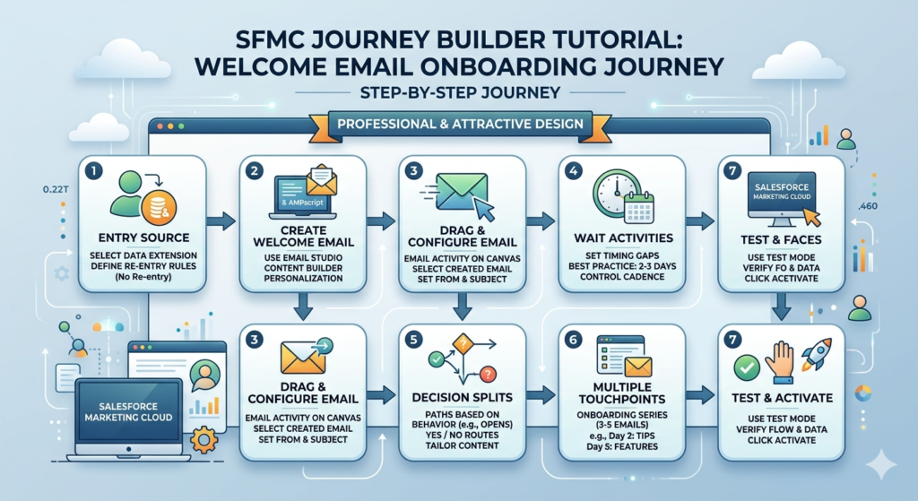 SFMC welcome email journey 