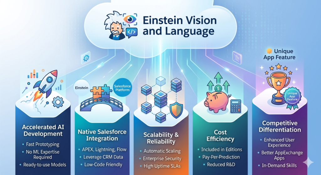 salesforce einstein vision and 
language