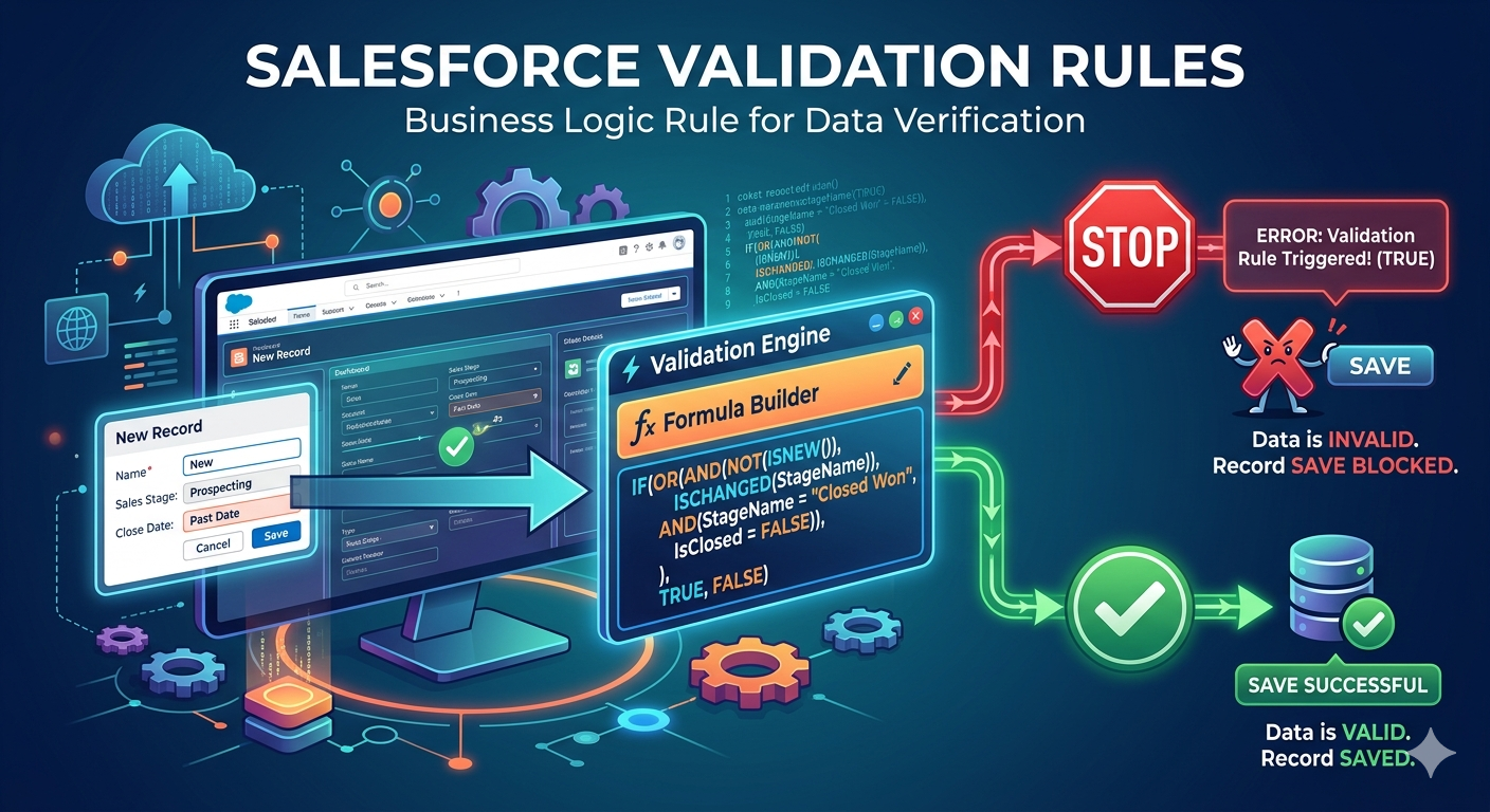 Salesforce Validation Rules — 15 Common Examples with Code – RizeX Labs ...
